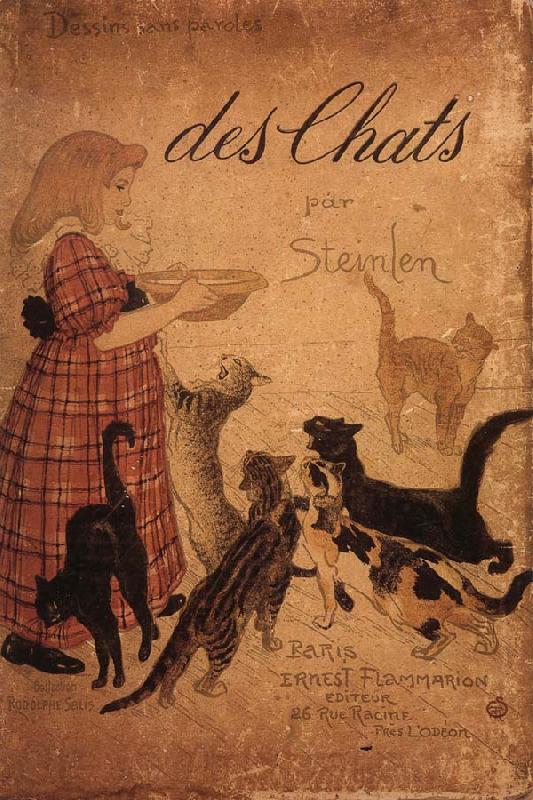 theophile-alexandre steinlen Des Chats Norge oil painting art